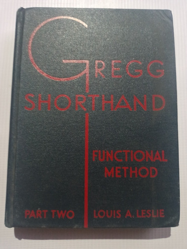 Gregg Shorthand Functional Method Libro En Inglés Manuscrita