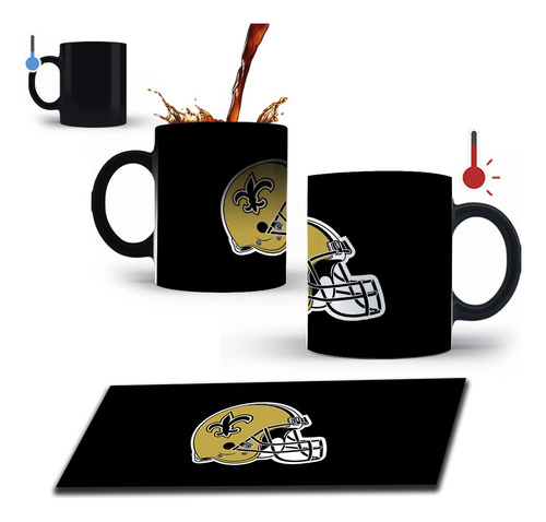 Taza Mágica 11 Oz Nfl New Orleans Saints Mod4