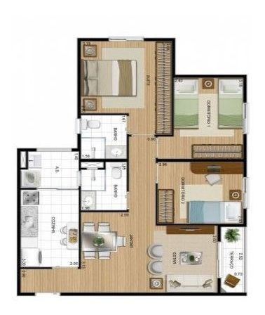 Imagem 6 de 30 de Apartamento De 3 Dorms No Residencial Alphaview - Ap0768
