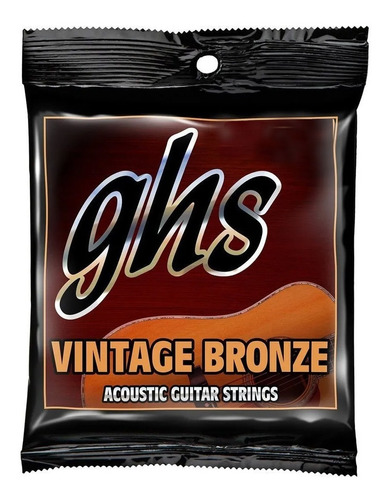 Encordado Para Guitarra Acustica Ghs Vintage Bronze Prm