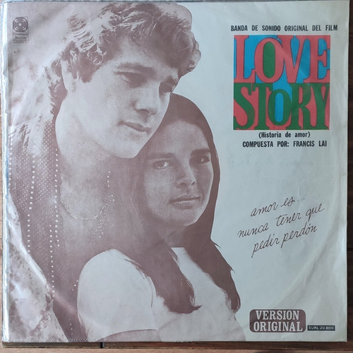 Disco Vinilo Banda Sonido Love Story Version Original