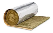 Comprar Aislante Rollo Lana Mineral Roca Basaltica Con Aluminio 75mm