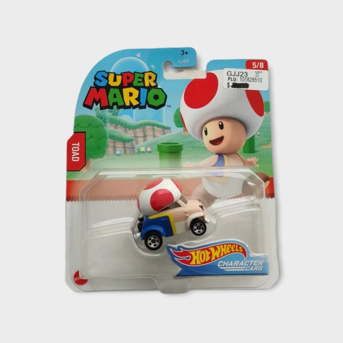 Juguete Toad Hongo Super Mario Hot Wheel