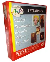 Comprar Coleção Grandes Mestres Da Arte Retratistas Livro + 5 Dvds