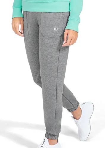 Jogger Deportivo Wilson French Terry Para Dama Gris Cuotas sin