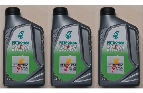 3 Óleo Petronas Selenia Perform 5w30 Sintético Api Sn 