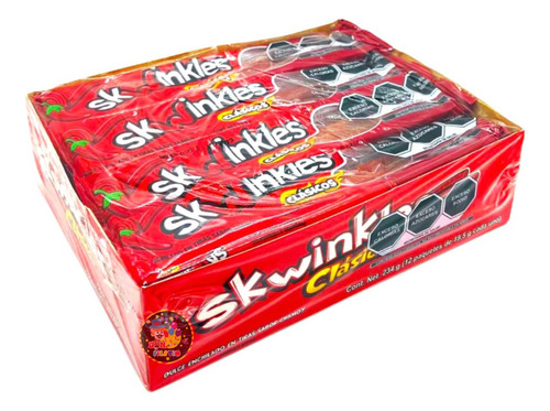 Skwinkles Lucas Dulce Enchilado Clásico Sabor Chamoy 12 Pz