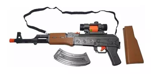 Metralhadora Fuzil Ak-47 Cosplay Com Som Luz E Vibra Barato - Escorrega o  Preço