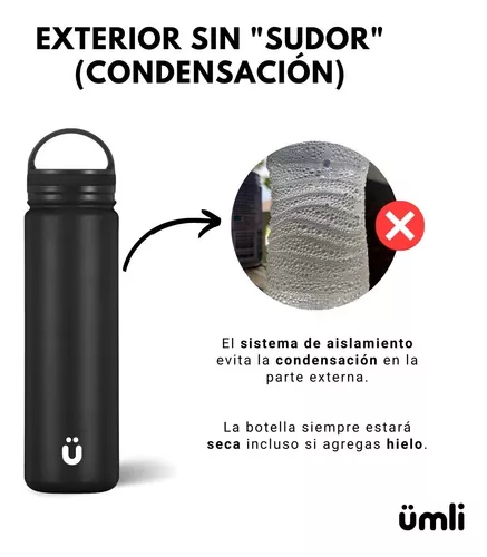 Termo de agua, Tremos termo botella de acero inoxidable agua fría caliente  pequeño llano Mini