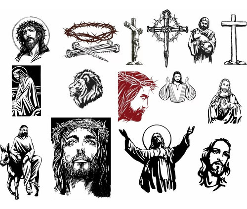 Pack Vectores Religiosos Cristianos Corte Grabado Laser Cnc