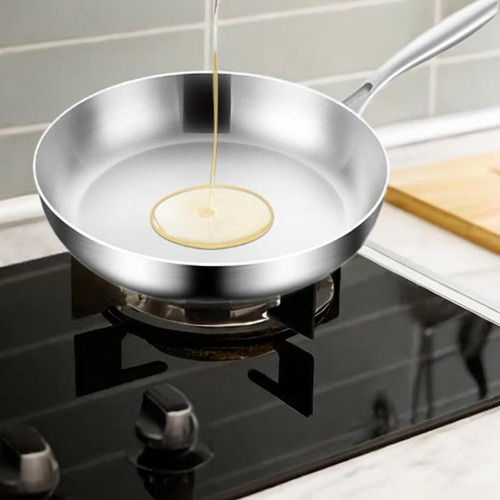 Sartén De Acero Inoxidable Para Cocina Moderna 28cm