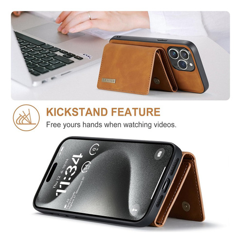 A Funda Tipo Cartera Con Atracción Magnética For iPhone