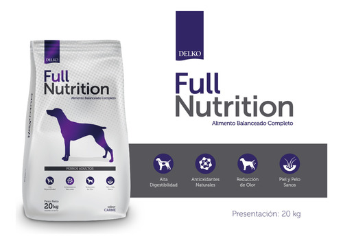 Alimento Full Nutrition Perros Adulto Por 20 Kg