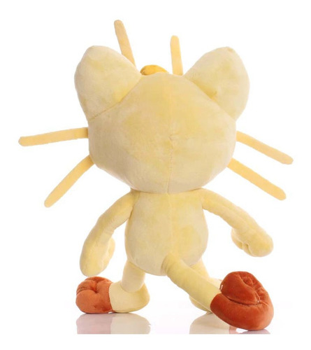 Imagem 5 de 8 de Boneco De Pelúcia 25cm Pokémon Meowth Desenho Anime Japonês