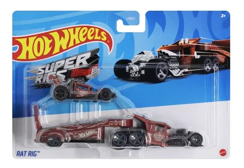 Carreta + Carro Hot Wheels Super Rigs - Escolha O Modelo