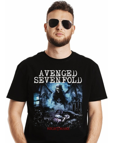 Polera Avenged Sevenfold Nightmare Rock Impresión Directa