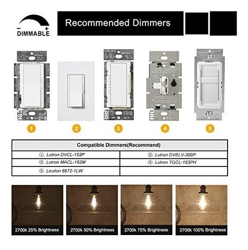 Iluminacion Hogar Crlight Foco Luz Filamento Led St64