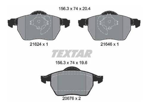 Pastilhas De Freio Diant. Audi A4 1.8 Avant 1995-2002 B5