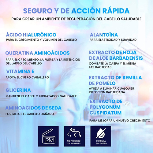 Imagen 3 de 7 de Minoxidil 5% Foam / Espuma 3 Meses Máxima Absorción