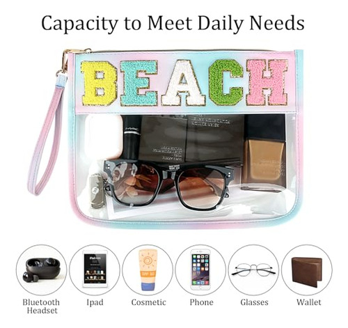 Bolsas Transparentes Con Cremallera Para Maquillaje Y Aperit