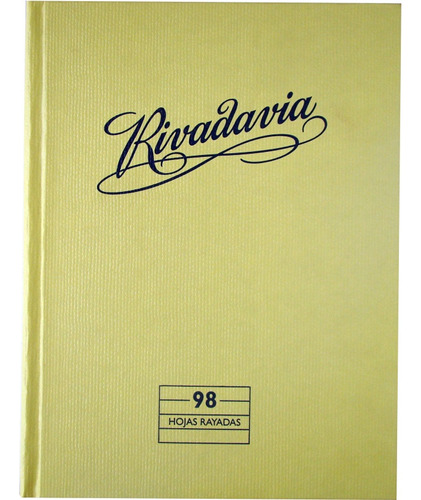 Cuaderno Rivadavia 16x21cm Tapa Dura Sin Forrar 98h Rayado