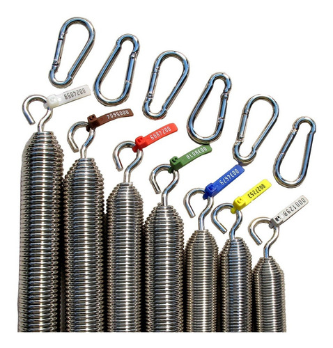 Imagem 2 de 10 de Kit De Molas Para Todos Os Equipamentos De Pilate - 19 Molas