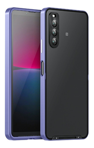 Funda De Teléfono De Metal Esmerilado Para Sony Xperia 10 Iv