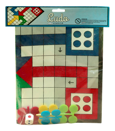 Ludo Clásico Juego De Mesa Familiar Niños Bolsa