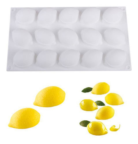 Molde De Silicona Con Limón, Mousse, Chocolate