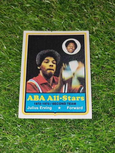 Cv Julius Erving 1973 Topps Aba All Stars 