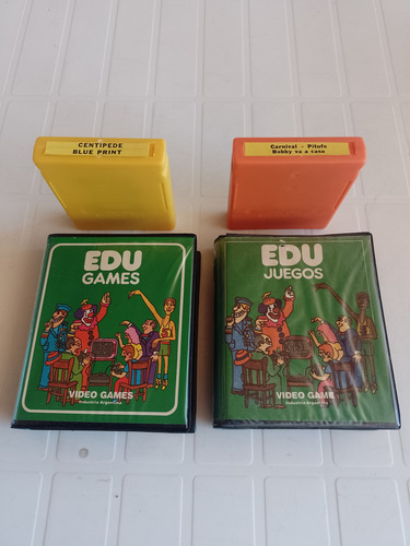 2 Cartucho Juego Edu Atari