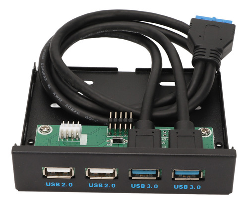 Panel Frontal Usb 3.0 De 3,5 Pulgadas, 4 Puertos Internos De