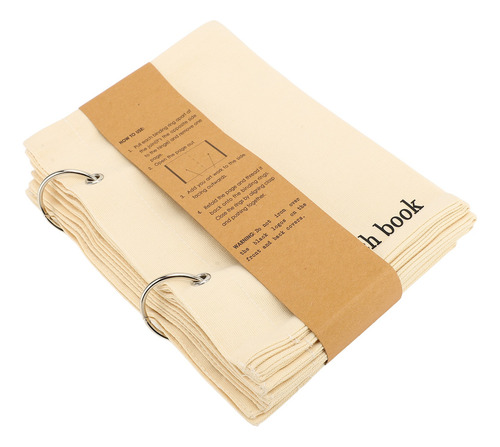 Planificador De Tela, Cuaderno De Bocetos En Blanco, De Lino