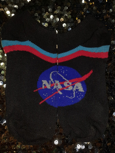 Medias Nasa Original Espacio Negro Universo Unisex Nueva