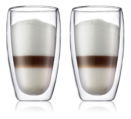 Vasos Doble Pared 450 Ml X 4 Unidades