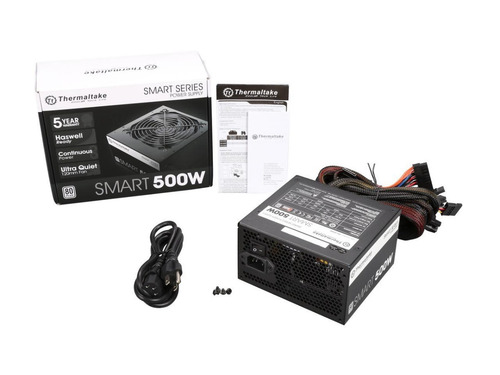 Imagen 4 de 9 de Fuente De Alimentación Pc Thermaltake 500w 80 Plus 40amp