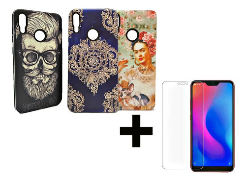 Protector Tpu Funda Rígido Huawei Y7 2019 + Vidrio Templado