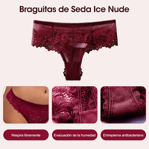 Conjunto De Lencería Sexy Encaje Tanga Para Mujer Calzone