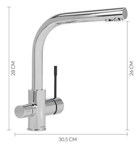 Griferia Piazza Kitchen Pro Cocina Con Agua Filtrada 10320 Color