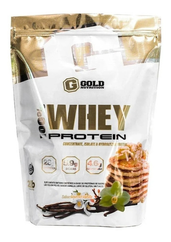 100% Whey Protein 2 Lb 907 Gr Gold Nutrition Proteína Concentrada