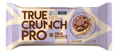 3 True Crunch Pro Cookies, Chocolate Meio Amargo E Amendoim