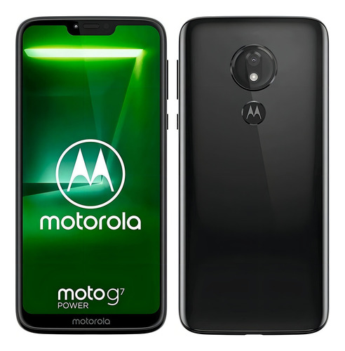 Moto G7 Power Dual SIM 64 GB ceramic black 4 GB RAM - Bom (Recondicionado)