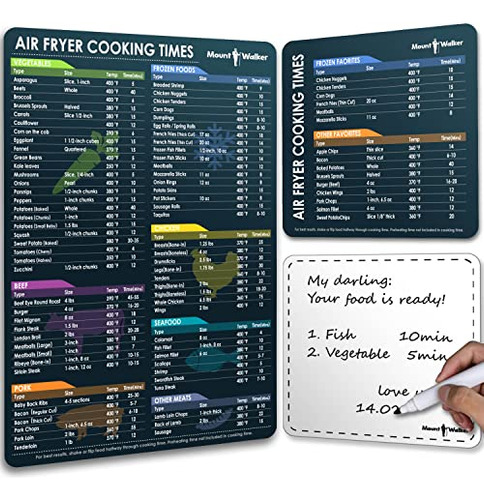 Juego Imanes Air Fryer - Tiempos De Cocción, Recetas,