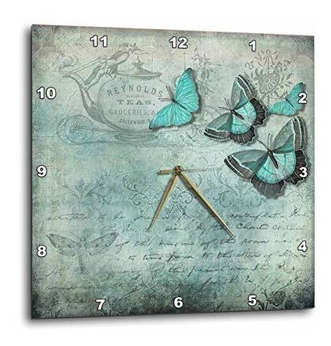 Reloj De Pared - 3dbandera De Jardín Rosa, Blanca