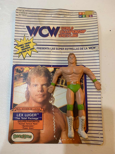 Muñeco Luchador Wcw Lex Luger Bendable Play Well