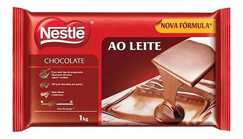 Barra De Chocolate Nestlé Ao Leite 1 Kg Páscoa 2023