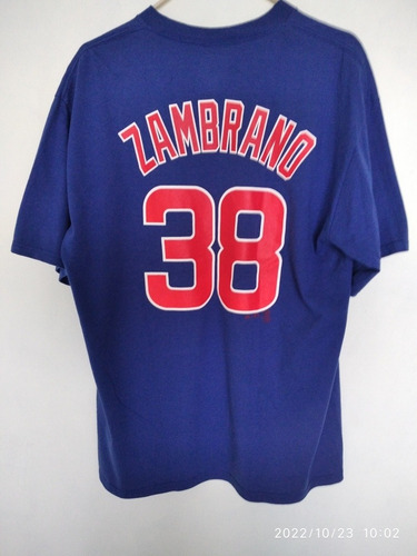 Imagen 6 de 8 de Camiseta Majestic Beisbol Mlb Chicago Cubs Carlos Zambrano.