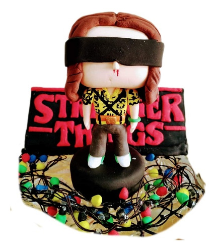 Stranger Things 4 En Porcelana Fria Torta Souvenirs 