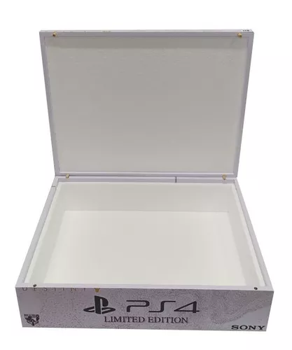 Caixa Vazia De Madeira Mdf Para Ps4 Pro 1t Branco