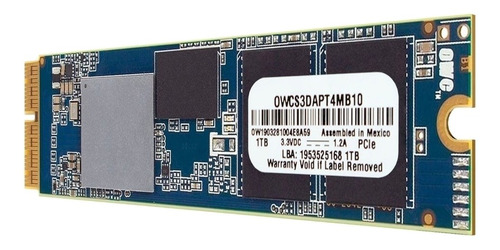 Imagen 1 de 2 de Disco sólido interno OWC Aura Pro X2 OWCS3DAPT4MB10 1TB